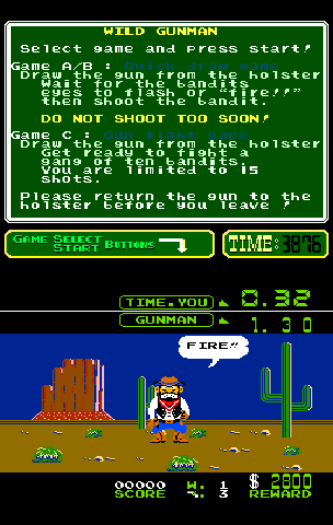 Wild Gunman (PlayChoice-10) Screenshot 1